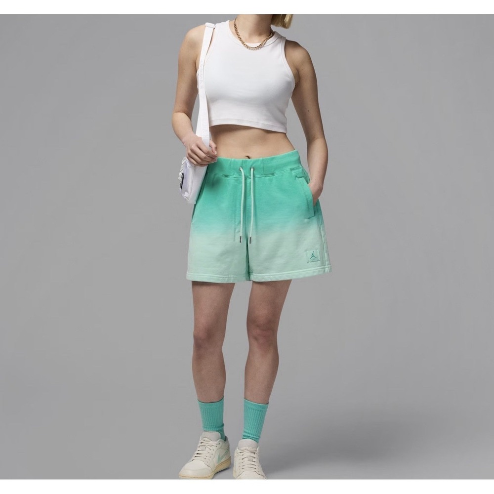 Jordan Flight Fleece Women's M French Terry Shorts Loose Fit Drawstring Logo NWT